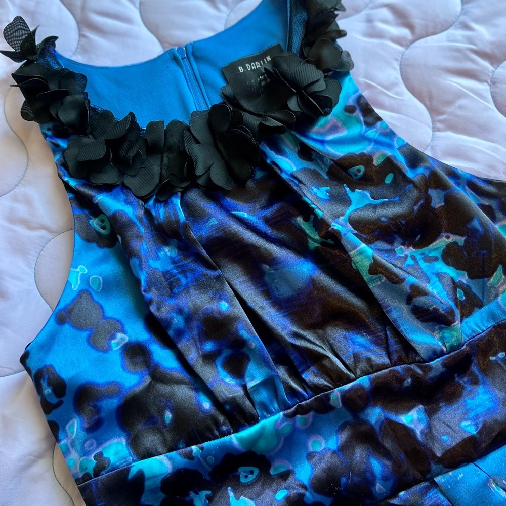 B. Darlin Blue Juniors Cocktail Dress - Picture 15 of 15